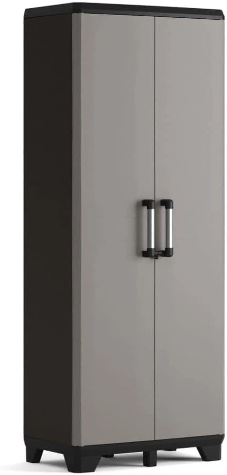 Armoire de Rangement avec ¨¦tag¨¨res Noires et Grises - Keter