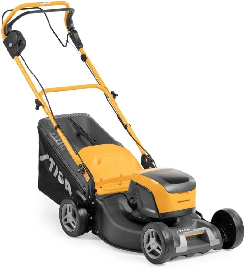 Tondeuse ¨¤ Batterie STIGA 48V 5Ah, Largeur 46 cm, Autotract¨¦e, Bac 60L, Pour Pelouses Jusqu'¨¤ 550 m2