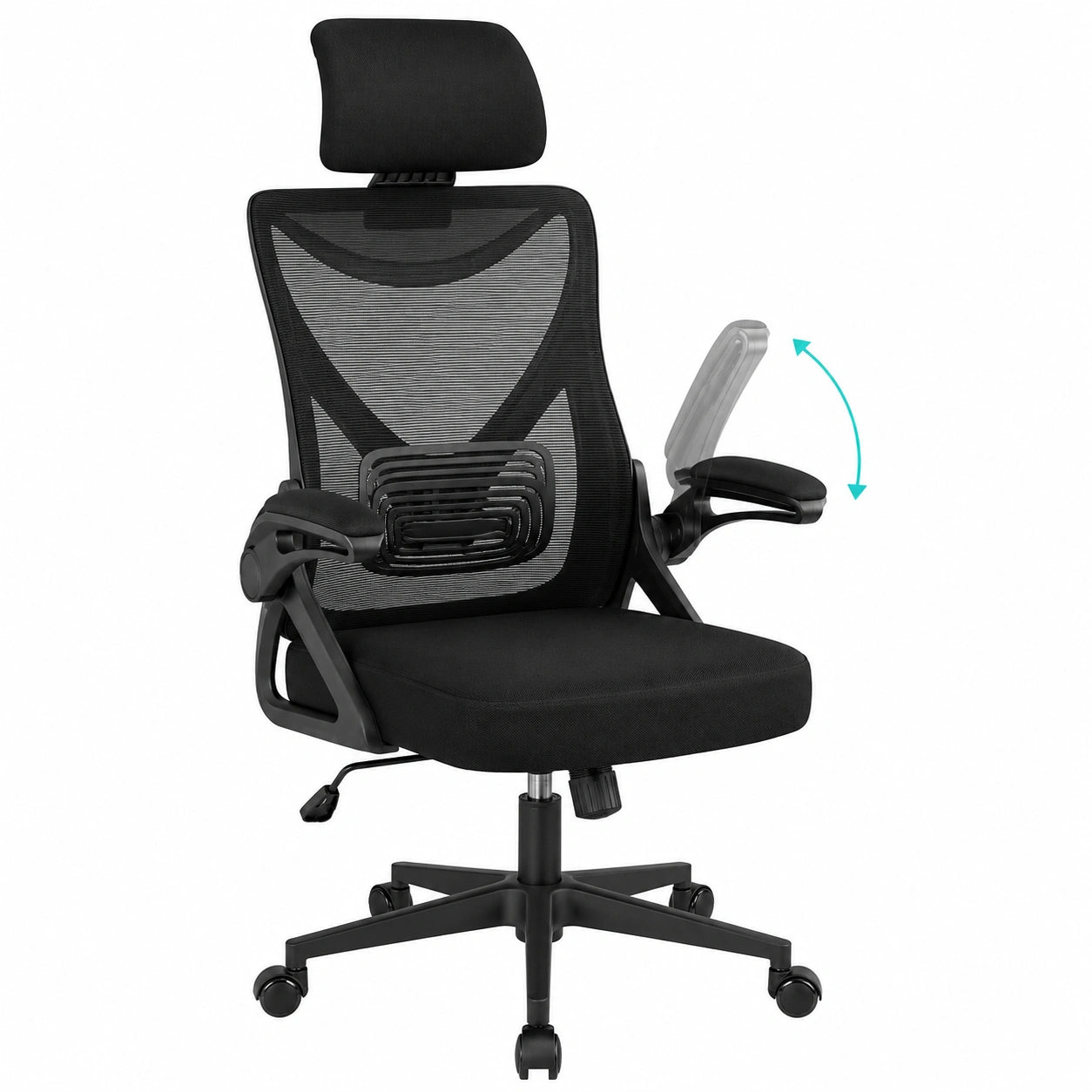 chaise-de-bureau-ergonomique-dossier-haut-maille-accoudoirs-relevables-tgvfbo3531zh