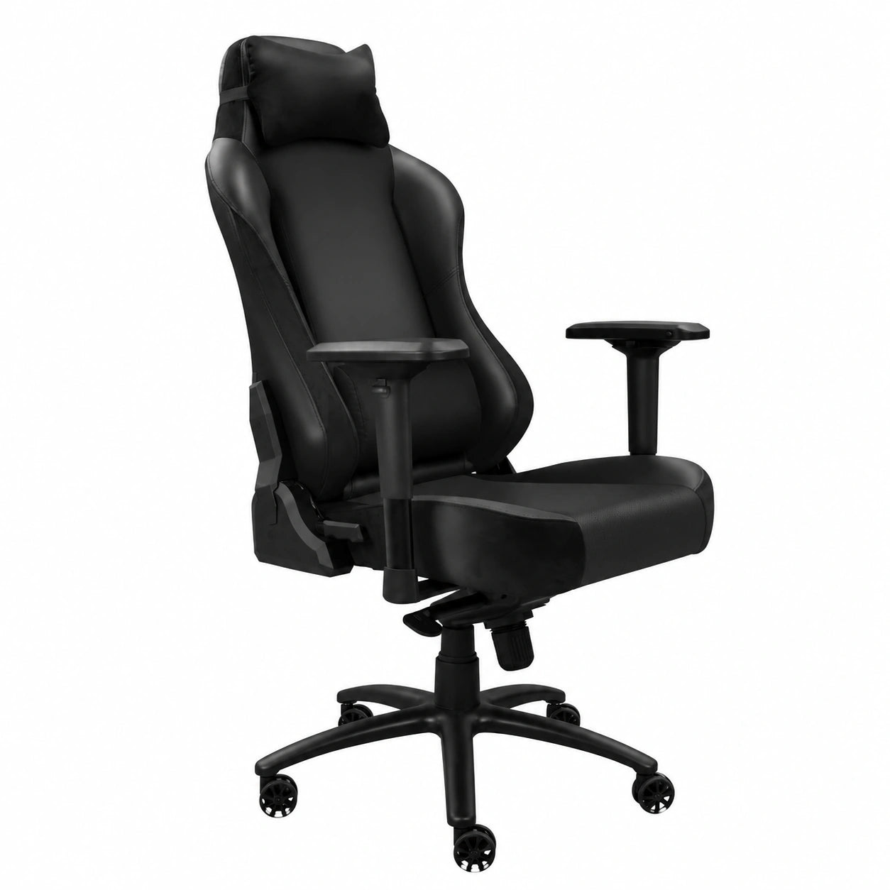 chaise-gaming-ergonomique-noir-en-simili-cuir-et-velours-ecvcgj3615ut