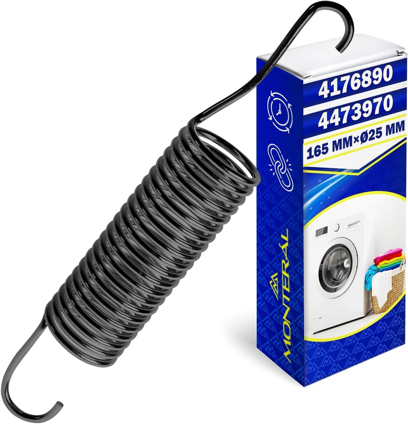 Ressort de Compression 165x25 mm pour Lave-Linge Miele - Garantie 10 Ans