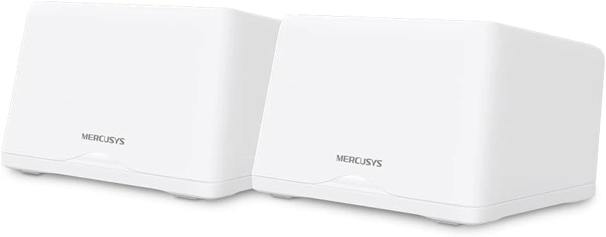 Syst¨¨me Mesh WiFi 7 Tri-Bande Mercusys Halo, 9300 Mbps, Pack de 2, Couverture 550 m2, 200 Appareils Connectables, Ports 2.5G, Contr?le Facile via App
