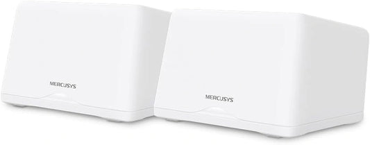 Syst¨¨me Mesh WiFi 7 Tri-Bande Mercusys Halo, 9300 Mbps, Pack de 2, Couverture 550 m2, 200 Appareils Connectables, Ports 2.5G, Contr?le Facile via App