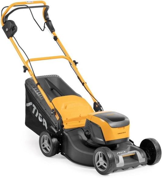 Tondeuse ¨¤ Batterie STIGA 48V 5Ah, Largeur 46 cm, Autotract¨¦e, Bac 60L, Pour Pelouses Jusqu'¨¤ 550 m2
