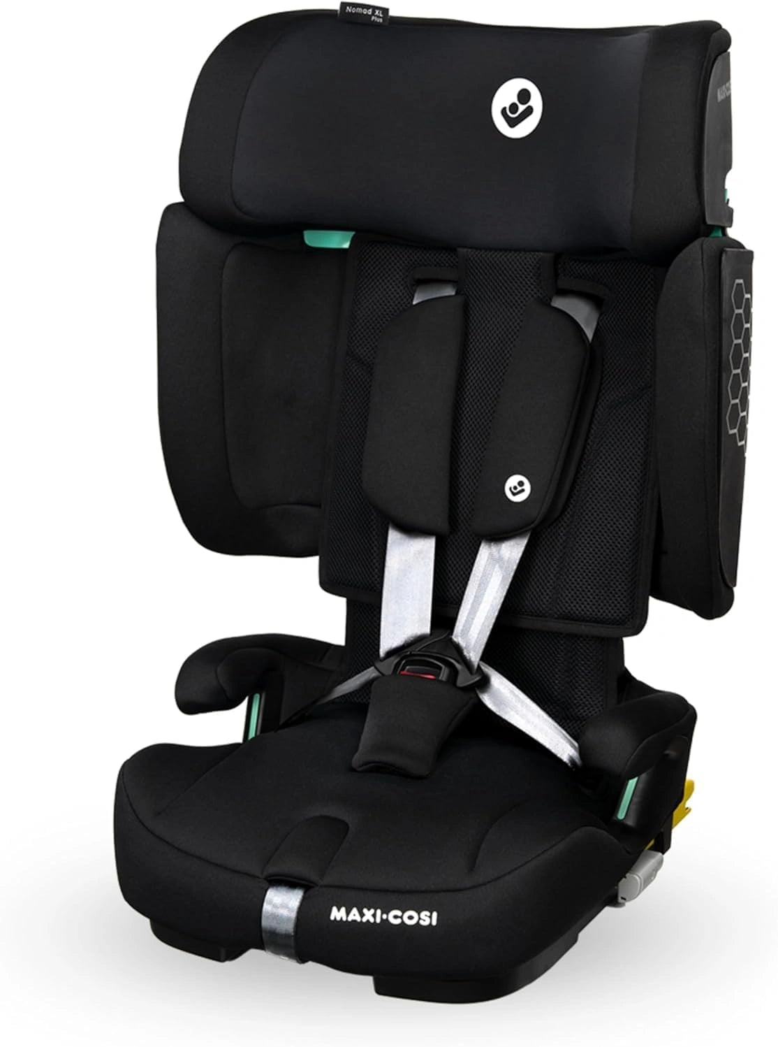 Maxi-Cosi Nomad XL Plus, Si¨¨ge auto ¨¦volutif pliable pour enfants de 15 mois ¨¤ 12 ans, 76-150 cm, Portable avec protection lat¨¦rale G-CELL, Comprend sac de transport, Couleur Authentic Black