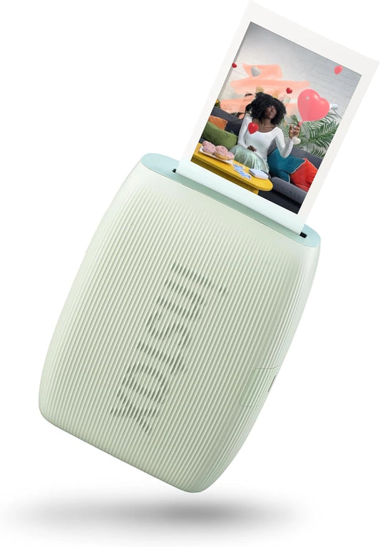 Imprimante Photo INSTAX Mini Link 3 pour Smartphone - Vert Sauge, Impression Rapide, Effets AR 3D, Mode Collage