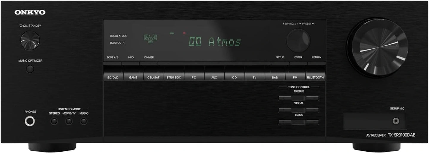 R¨¦cepteur AV 5.2 Canaux Onkyo TX-SR3100 - Noir
