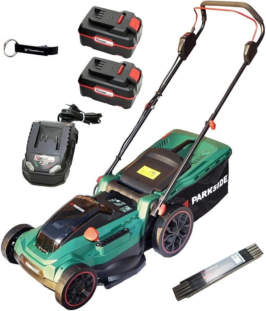 Tondeuse ¨¤ Gazon Sans Fil Parkside PRMA 40-Li 40V avec Batteries et Accessoires