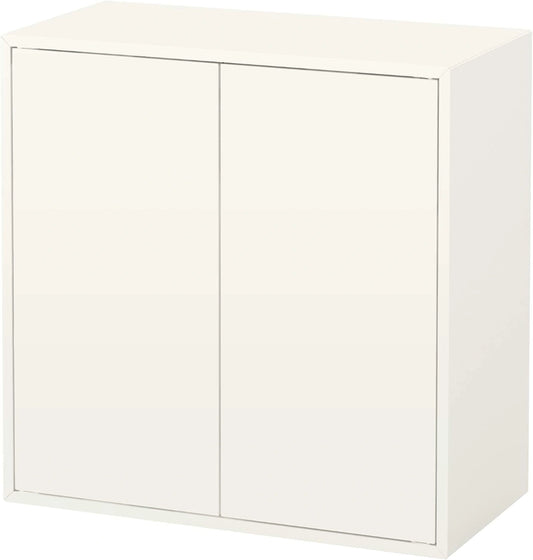 Armoire de Rangement IKEA EKET avec Portes et ¨¦tag¨¨re, Blanc, 70 x 35 x 70 cm