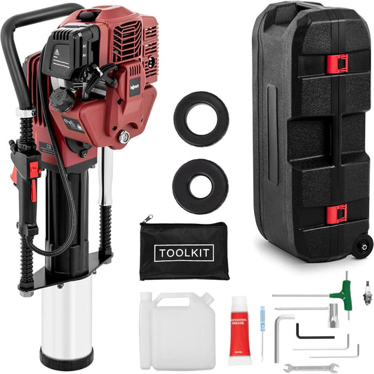 Marteau Piqueur Thermique Essence 1500W pour Enfon?age de Pieux, Force 20-55J