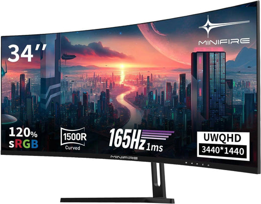 ¨¦cran Gaming Incurv¨¦ 34'' 2K UWQHD 165Hz, AMD FreeSync, Moniteur 1500R