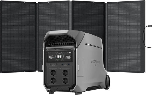 G¨¦n¨¦rateur Solaire Portable EcoFlow DELTA Pro 3 avec Batterie LFP 4096 Wh et Panneau 400W