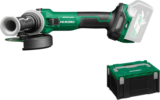 Meuleuse d'angle sans fil HiKOKI 36V 125mm, moteur sans balais, vitesse variable 3200-10000 tr/min, s¨¦curit¨¦ int¨¦gr¨¦e, outil seul