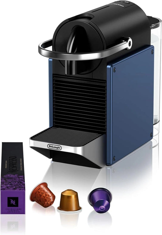 Machine ¨¤ Caf¨¦ Nespresso Pixie Bleu - 19 Bars, Design Compact, Expresso, Lungo, Arr¨ºt Auto EN127.BL