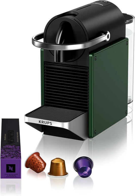 Machine ¨¤ Caf¨¦ Nespresso Pixie Krups, 19 Bars, Design Compact, Kit de Bienvenue Inclus, Fonction Arr¨ºt Automatique