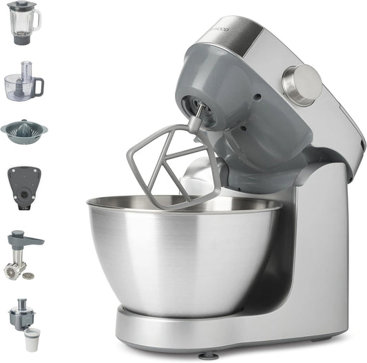 Robot Culinaire Kenwood Prospero+ 1000W avec Bol 4,3L en Inox, 10 Accessoires Inclus