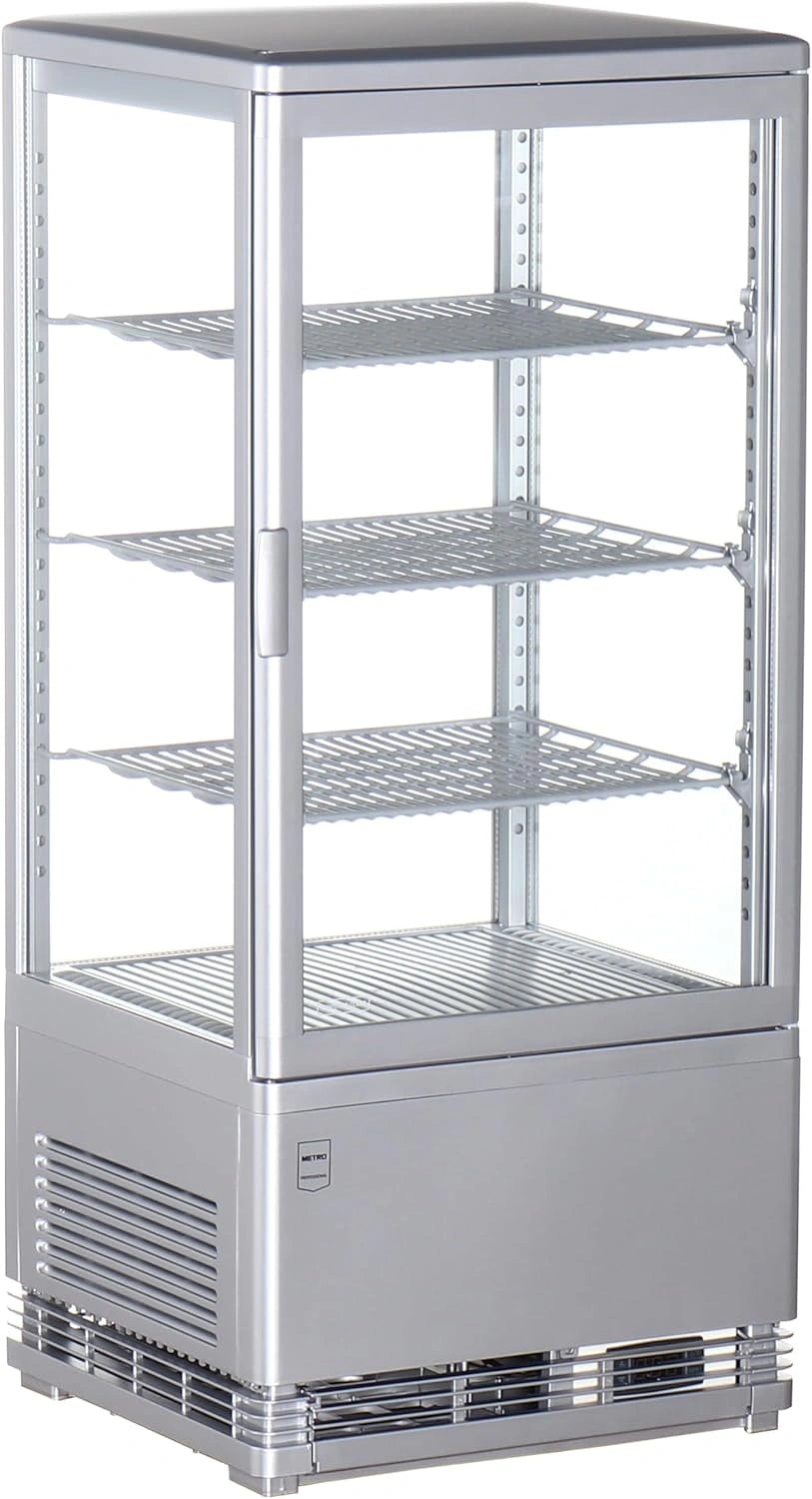 Vitrine R¨¦frig¨¦r¨¦e Professionnelle METRO, 78L, Argent¨¦, 42.8x38.6x96 cm
