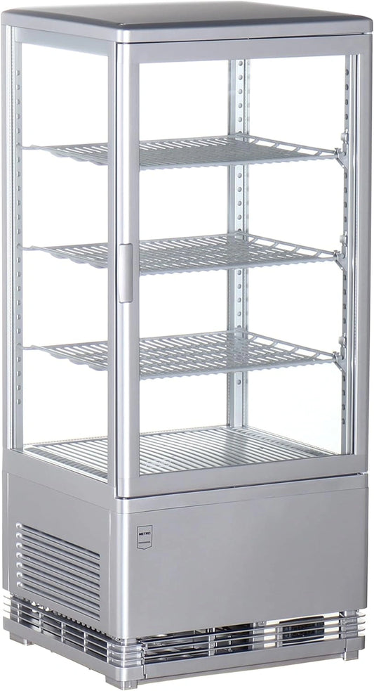 Vitrine R¨¦frig¨¦r¨¦e Professionnelle METRO, 78L, Argent¨¦, 42.8x38.6x96 cm