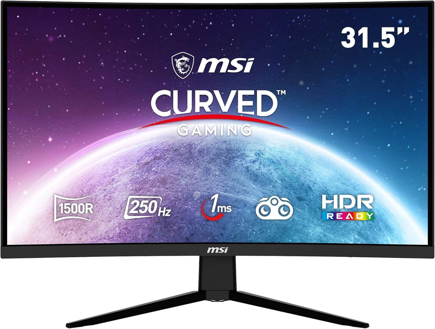 ¨¦cran de Jeu Incurv¨¦ MSI 31,5" FHD 250Hz - Technologie FreeSync Premium