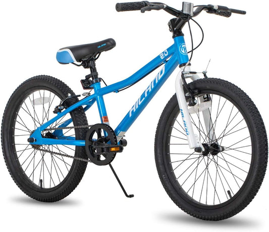 HILAND VTT Enfant 20 pouces, mixte 6-9 ans, freins V-Brake