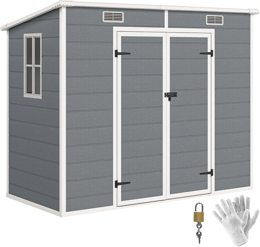 Abri de Jardin en M¨¦tal Outsunny 2,54 m2 avec Portes et A¨¦rations