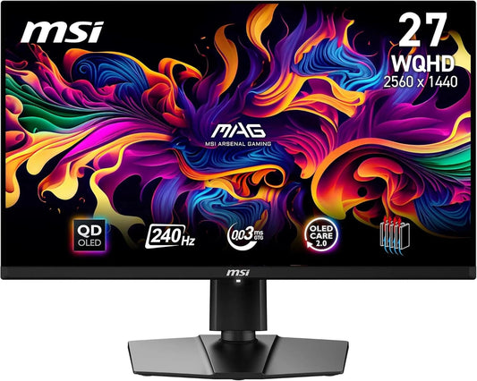 ¨¦cran Gaming MSI 26.5'' QD-OLED WQHD - 240Hz, 0.03ms, HDR True Black